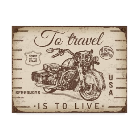 Jean Plout 'To Travel Is To Live' Canvas Art,24x32